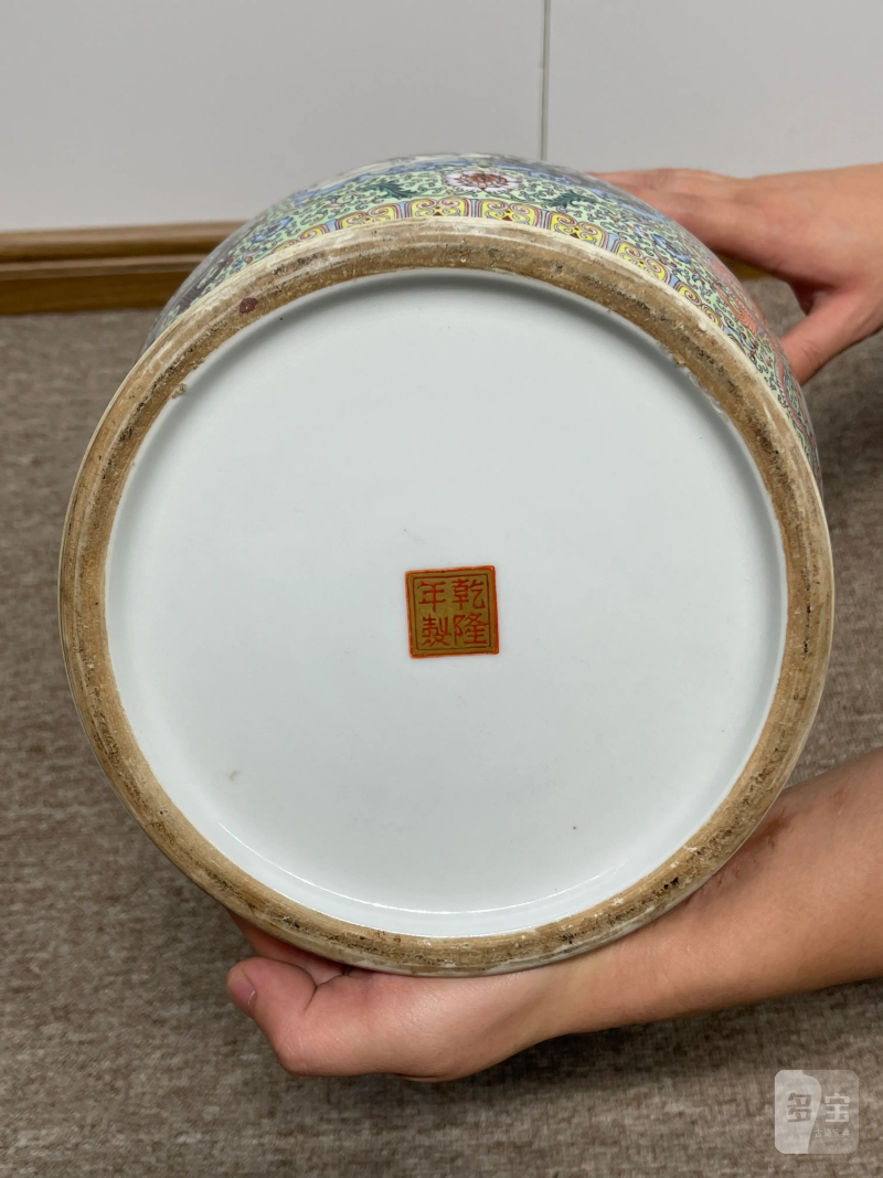 解放初 重工粉彩人物故事纹大瓶 - 图15